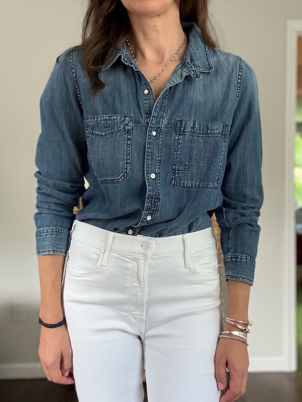 Madewell Dark Wash Denim Shirt
